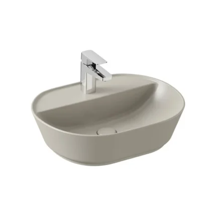 Vitra Geo 55 cm Mat Bej Çanak Lavabo