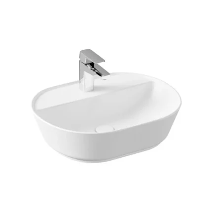 Vitra Geo 55 cm Mat Beyaz Çanak Lavabo - 7428B001-0041 - Çanak Lavabo