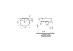 Vitra Geo 55 cm Mat Siyah Çanak Lavabo - 7428B083-0041 - Çanak Lavabo - 1