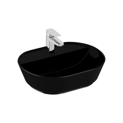 Vitra Geo 55 cm Siyah Çanak Lavabo