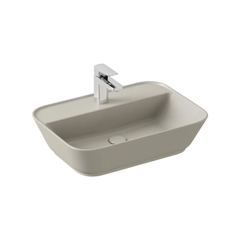 Vitra Geo 60 cm Mat Bej Çanak Lavabo Vitra Geo 60 cm Mat Bej Çanak Lavabo - 7426B020-0041 - Çanak Lavabo