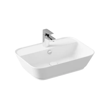 Vitra Geo 60 cm Mat Beyaz Çanak Lavabo - 7426B001-0001 - Çanak Lavabo