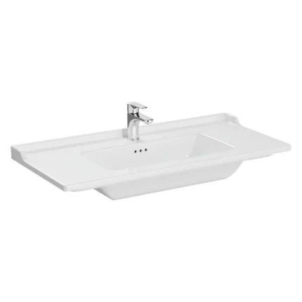 Vitra Integra 100 cm Beyaz Classic Etajerli Lavabo - 7002B003-0001 - Etajerli Lavabo