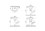 Vitra Integra 45 cm Beyaz Standart Lavabo - 7047L003-0001 - Mini Lavabo - 1