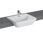 Vitra Integra 55 cm Beyaz Yarım Tezgah Lavabo - 7069B003-0001 - Yarım Tezgah Lavabo