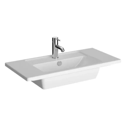 Vitra Integra 80 cm Beyaz Etajerli Lavabo - 7036B003-0001 - Etajerli Lavabo