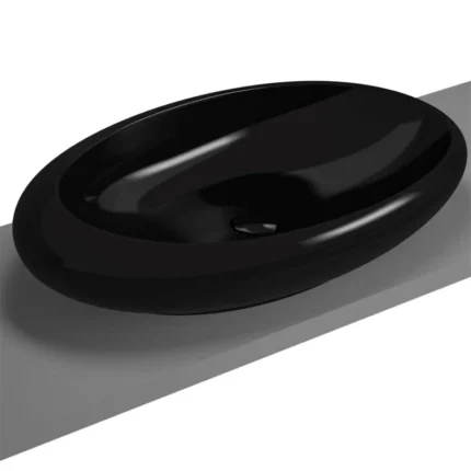 Vitra İstanbul 85 cm Siyah Çanak Lavabo - 4446B470-0016 - Çanak Lavabo