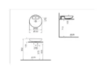 Vitra Memoria 50 cm Beyaz Çanak Lavabo - 5880B403-0563 - Çanak Lavabo - 1