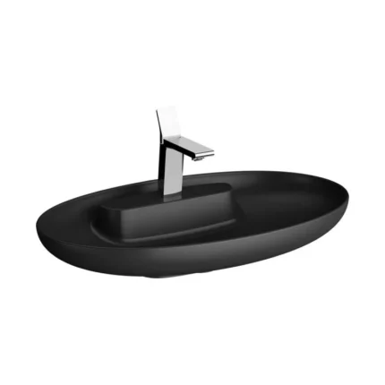 Vitra Memoria 75 cm Mat Siyah Çanak Lavabo - 5881B483-0563 - Çanak Lavabo