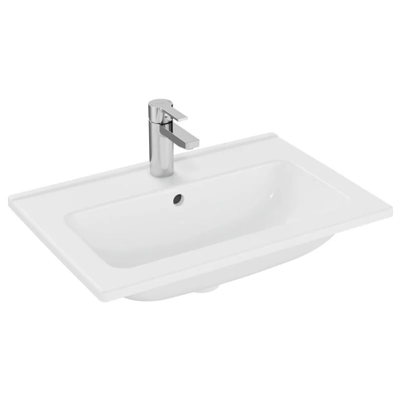 Vitra Mia 60 cm Beyaz Etajerli Lavabo Vitra Mia 60 cm Beyaz Etajerli Lavabo