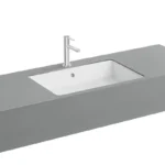 Vitra Nuo 60 cm Beyaz Dikdörtgen Tezgah Altı Lavabo