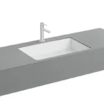 Vitra Nuo 60 cm Beyaz Tezgahaltı Lavabo - 7434B003-1083 - Tezgah Altı Hilton Lavabo