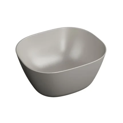 Vitra Plural 45 cm Mat Bej Kare Yüksek Çanak Lavabo - 7811B420-0016 - Çanak Lavabo