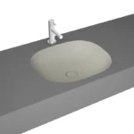 Vitra Plural 45 cm Mat Bej Tezgahaltı Lavabo - 7810B420-1083 - Tezgah Altı Hilton Lavabo
