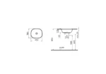 Vitra Plural 45 cm Mat Beyaz Tezgahaltı Lavabo - 7810B401-1083 - Tezgah Altı Hilton Lavabo - 1