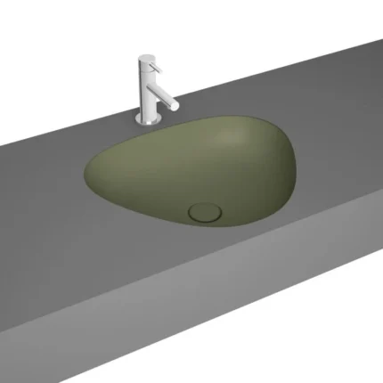Vitra Plural 47 cm Mat Yosun Yeşili Tezgahaltı Lavabo