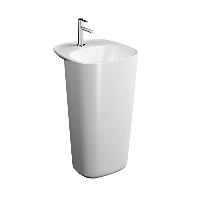 Vitra Plural 50 cm Mat Beyaz Monoblok Lavabo Vitra Plural 50 cm Mat Beyaz Monoblok Lavabo - 7814B401-0041 - Monoblok Bütün Lavabo