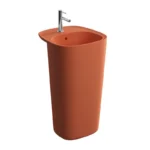 Vitra Plural 50 cm Mat Terra Rosa Monoblok Lavabo