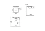 Vitra S20 45 cm Beyaz Tezgahüstü Lavabo - 5463B003-0001 - Tezgah Üstü Lavabo - 1