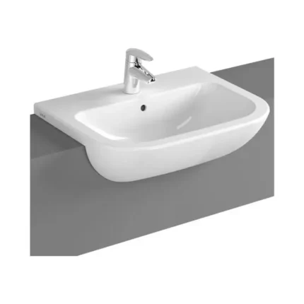 Vitra S20 55 cm Beyaz Yarım Tezgah Lavabo - 5524B003-0001 - Yarım Tezgah Lavabo