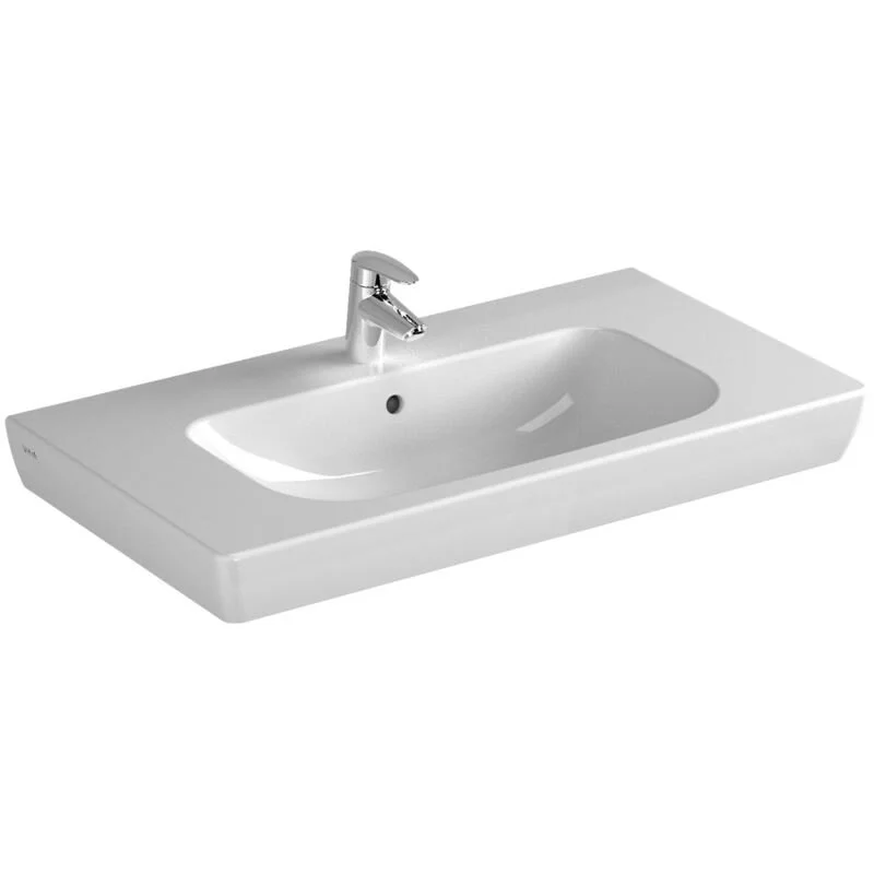 Vitra S20 85 cm Beyaz Etajerli Lavabo Vitra S20 85 cm Beyaz Etajerli Lavabo