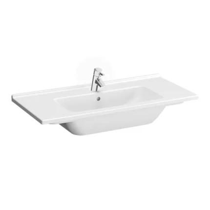 Vitra S50 100 cm Beyaz Etajerli Lavabo - 5479B003-0001 - Etajerli Lavabo