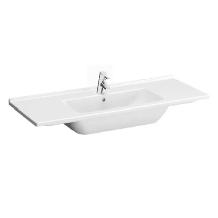 Vitra S50 120 cm Beyaz Etajerli Lavabo - 5480B003-0001 - Etajerli Lavabo
