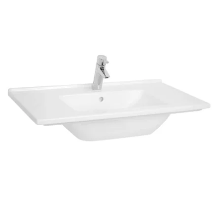 Vitra S50 80 cm Beyaz Etajerli Lavabo - 5408B003-0001 - Etajerli Lavabo