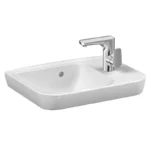 Vitra Sento 50 cm Beyaz Etajerli Lavabo - 5945B003-0029 - Etajerli Lavabo
