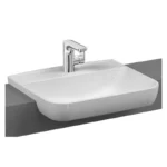 Vitra Sento 55 cm Beyaz Yarım Tezgah Lavabo - 5637B003-0001 - Yarım Tezgah Lavabo