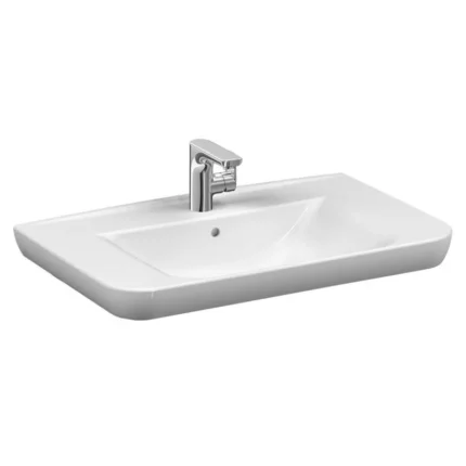 Vitra Sento 80 cm Beyaz Etajerli Lavabo - 5947B003-0001 - Etajerli Lavabo