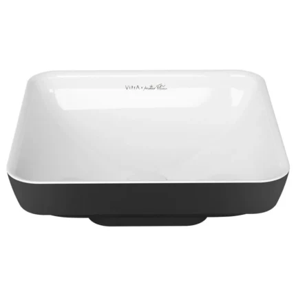 Vitra Water Jewels 40 cm Siyah-Beyaz Çanak Lavabo - 4441B497-1747 - Çanak Lavabo