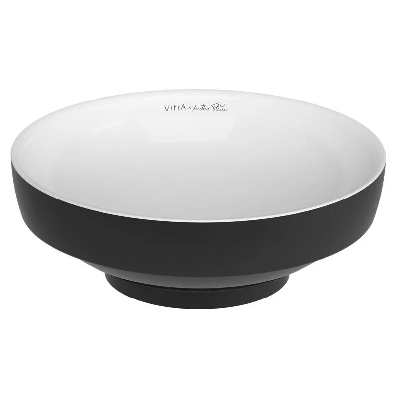 Vitra Water Jewels 40 cm Siyah-Beyaz Çanak Lavabo - 4334B497-1747 - Çanak Lavabo