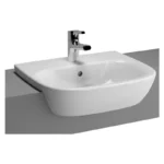 Vitra Zentrum 50 cm Beyaz Yarım Tezgah Lavabo - 5635B003-0001 - Yarım Tezgah Lavabo