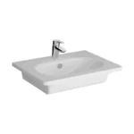 Vitra Zentrum 60 cm Beyaz Etajerli Lavabo - 7791B003-0001 - Etajerli Lavabo