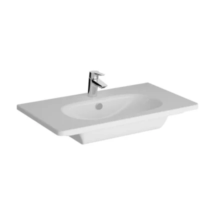 Vitra Zentrum 80 cm Beyaz Etajerli Lavabo
