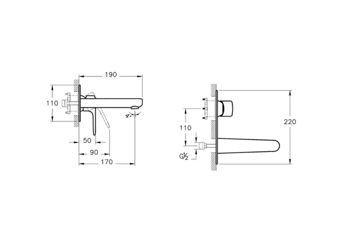 Artema Root Round Temassız Lavabo Bataryası - A47121 - Fotoselli Lavabo Bataryası - 1