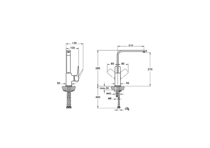 Artema Root Square Blueco Eviye Bataryası - A4275336ENR - Mutfak Eviye Bataryası - 1