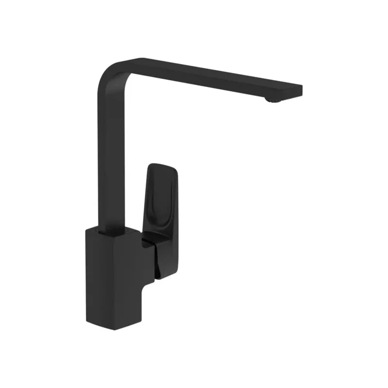 Vitra Blueco Root Square Eviye Bataryası, Mat Siyah - A4275336ENR - Mutfak Eviye Bataryası