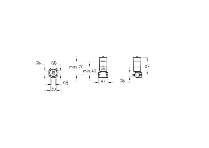 Vitra Krom Ankastre Stop Valf - A41455 - Stop Valf - 1