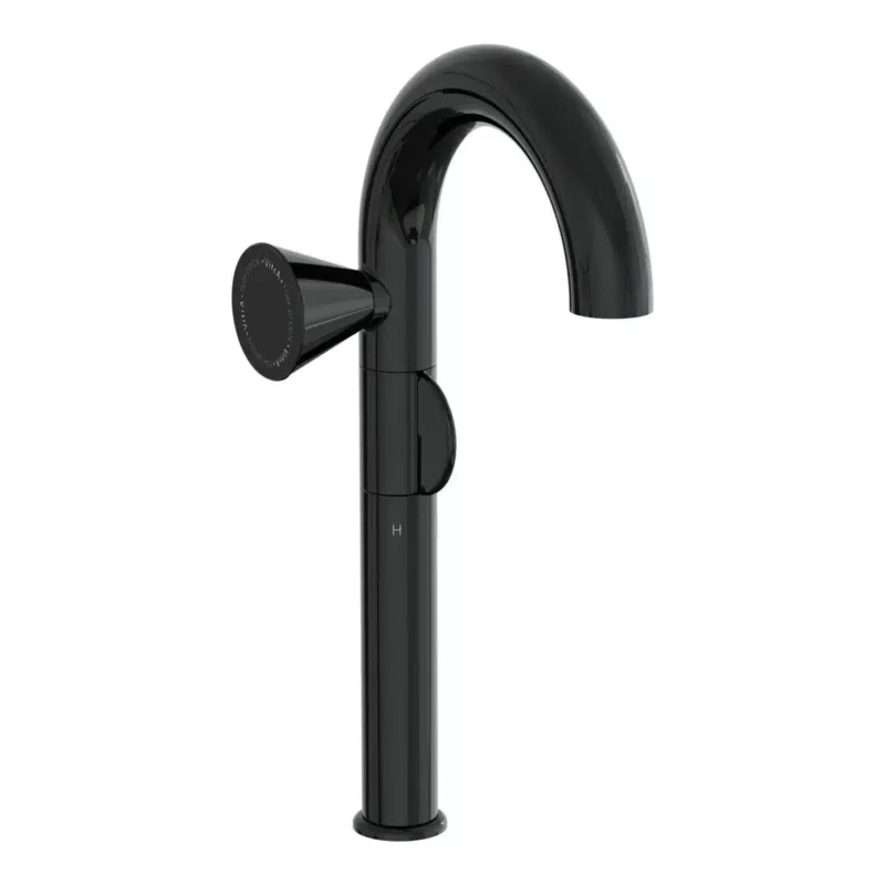Vitra Liquid Parlak Siyah Lavabo Bataryası - A4279439 - Lavabo Bataryası