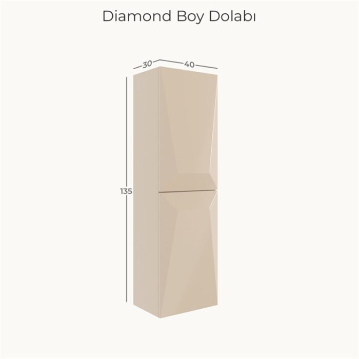belinza diamond 40 cm boy dolabi TEKNIK