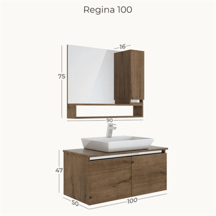 belinza regina 100 cm banyo dolabi teknik