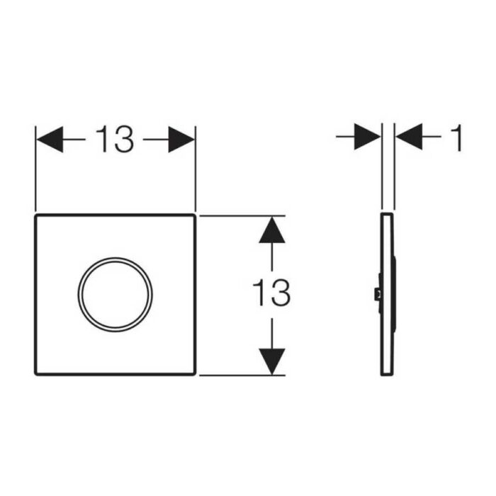 Geberit Fotoselli Pisuvar Kapağı Type10 Elektrikli Parlak/Mat 116.025.KH.1
