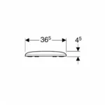 Geberit Klozet Kapağı 500.837.01.1 - 500.837.01.1 - Klozet Kapağı - 3