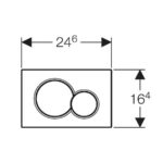 Geberit Sigma 01 Kumanda Kapağı Çift Basmalı Pirinç 115.770.DT.5 - 115.770.DT.5 - Kumanda Panelleri (Gömme Rezervuar Butonları) - 1