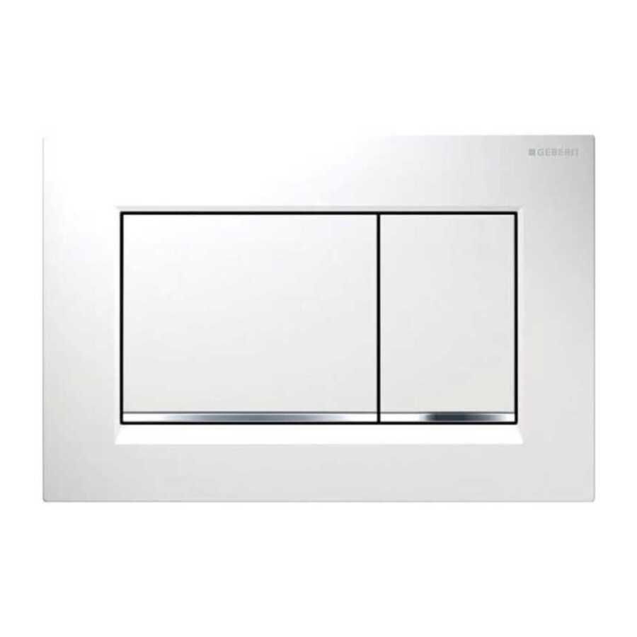 Geberit Sigma20 Kumanda Paneli Çift Basmalı Beyaz/Parlak 115.883.KJ.1 Geberit Sigma20 Kumanda Paneli Çift Basmalı Beyaz/Parlak 115.883.KJ.1