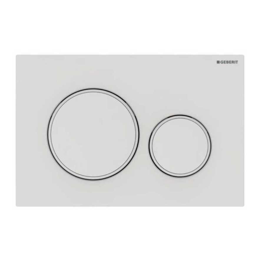 Geberit Sigma20 Kumanda Paneli Çift Basmalı Mat Beyaz/Beyaz 115.882.01.1 Geberit Sigma20 Kumanda Paneli Çift Basmalı Mat Beyaz/Beyaz 115.882.01.1
