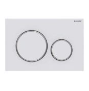 Geberit Sigma20 Kumanda Paneli Çift Basmalı Mat Beyaz/Parlak 115.882.JT.1 - 115.882.JT.1 - Kumanda Panelleri (Gömme Rezervuar Butonları)
