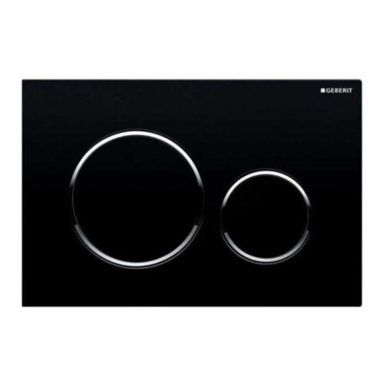 Geberit Sigma20 Kumanda Paneli Çift Basmalı Siyah/Parlak 115.882.KM.1 - 115.882.KM.1 - Kumanda Panelleri (Gömme Rezervuar Butonları)